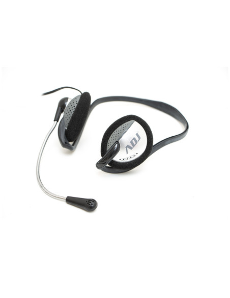 CUFFIA C/MICROFONO 3,5MM BK/GY EASY SMARTPHONE/TABLET ADJ