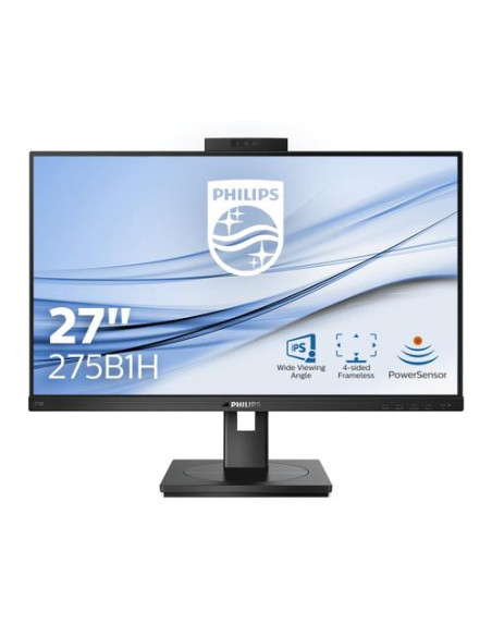 PHILIPS MONITOR 27 LED IPS 16:9 2K 4MS 300 CDM, WEBCAM DVI/DP/HDMI, PIVOT, MULTIMEDIALE