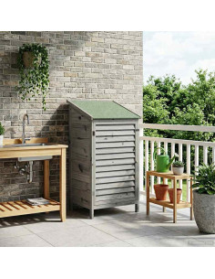 Capanno da Giardino Grigio 59 x 56 x 113,5 cm