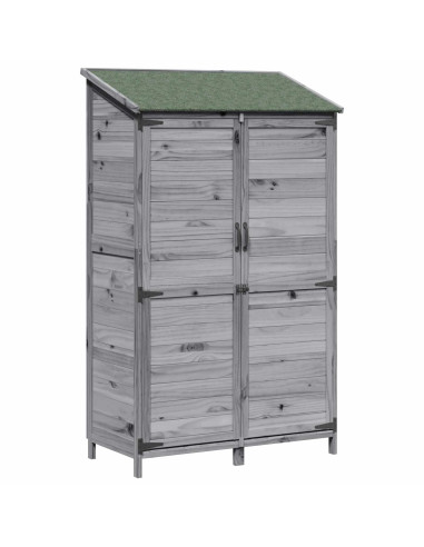 Capanno da Giardino Grigio 106,5 x 56 x 176 cm