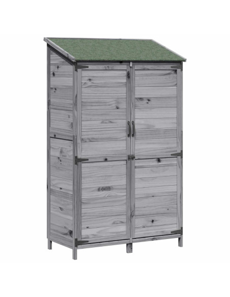 Capanno da Giardino Grigio 106,5 x 56 x 176 cm