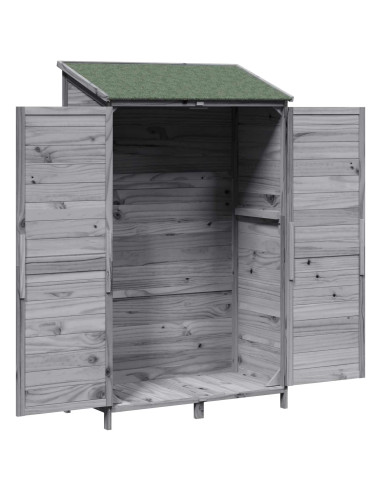 Capanno da Giardino Grigio 106,5 x 56 x 176 cm