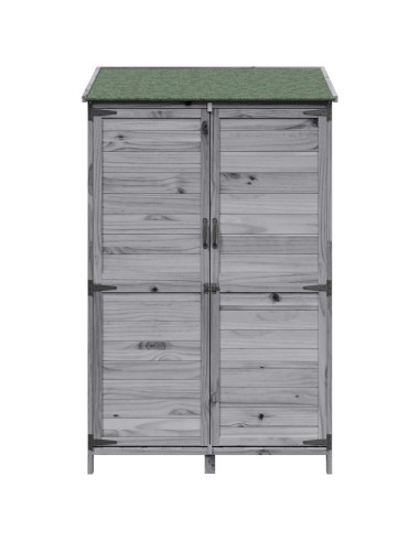 Capanno da Giardino Grigio 106,5 x 56 x 176 cm