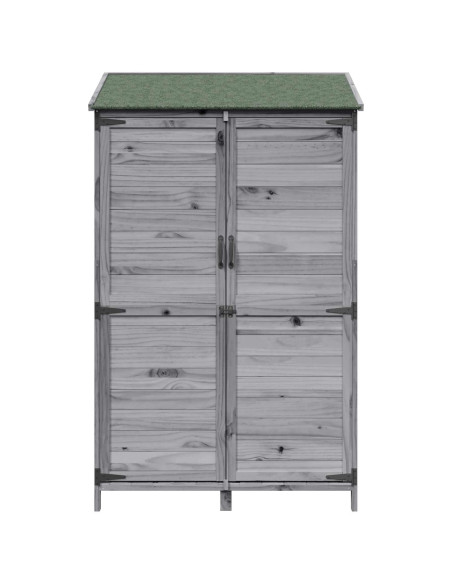 Capanno da Giardino Grigio 106,5 x 56 x 176 cm