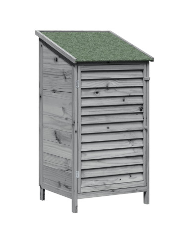 Capanno da Giardino Grigio 59 x 56 x 113,5 cm