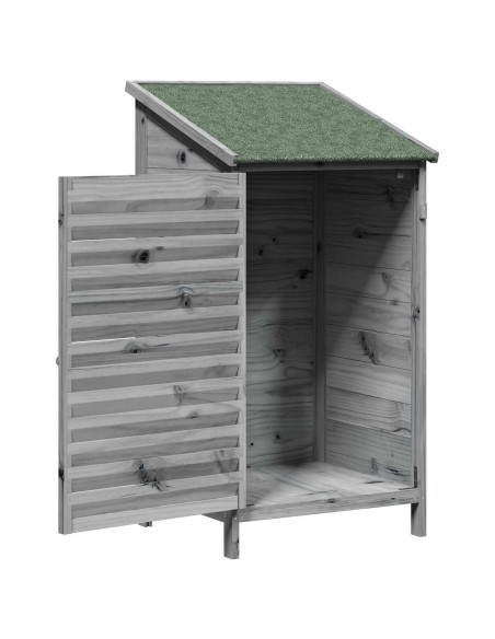 Capanno da Giardino Grigio 59 x 56 x 113,5 cm