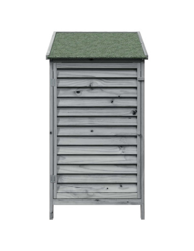 Capanno da Giardino Grigio 59 x 56 x 113,5 cm