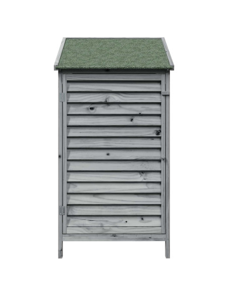 Capanno da Giardino Grigio 59 x 56 x 113,5 cm