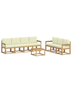 Set di divani da esterno 7 pcs 2