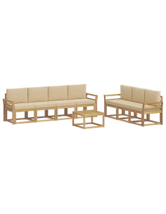 Set di divani da esterno 7 pcs 2