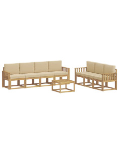 Set di divani da esterno 7 pcs 2