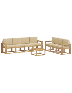 Set di divani da esterno 7 pcs 2