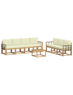 Set di divani da esterno 7 pcs 2