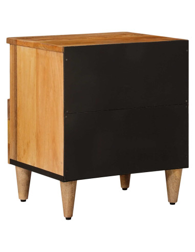 Armadio da Notte con cassetto 2 pcs Naturale 40 x 33 x 46 cm