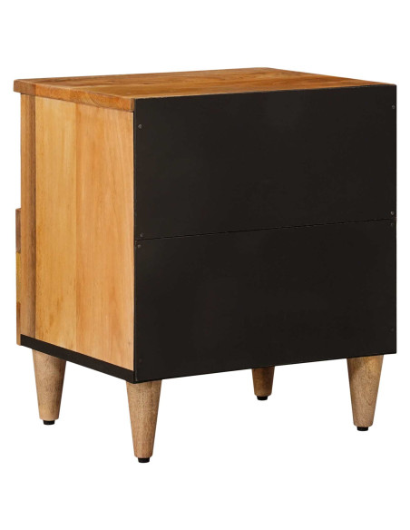 Armadio da Notte con cassetto 2 pcs Naturale 40 x 33 x 46 cm