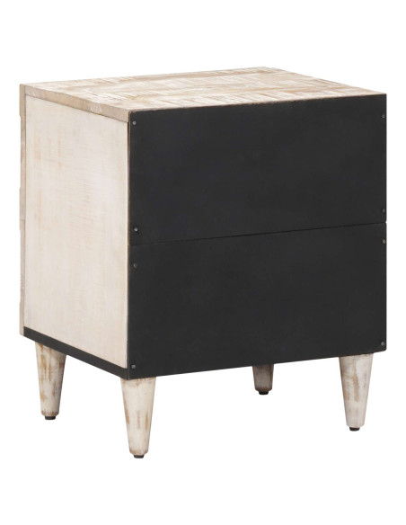 Armadio da Notte 2 pcs Bianco 40 x 33,5 x 46 cm