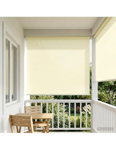 Voletta a rullo con protezione UV Crema 200 x 140 cm Poliestere