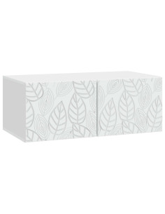 Mobile Porta TV da Muro 98 x 31 cm Bianco Legno ingegnerizzato