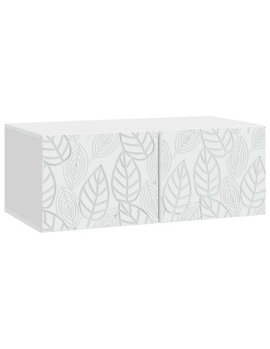 Mobile Porta TV da Muro 98 x 31 cm Bianco Legno ingegnerizzato