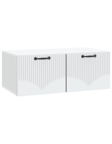 Mobile Porta TV da Muro Bianco 78,5 x 41 x 30 cm