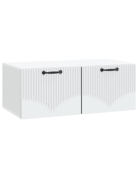 Mobile Porta TV da Muro Bianco 78,5 x 41 x 30 cm
