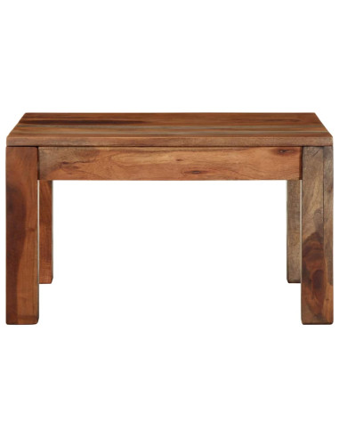 Tavolino da Caffè 60x60x35 cm in Legno Massello di Acacia
