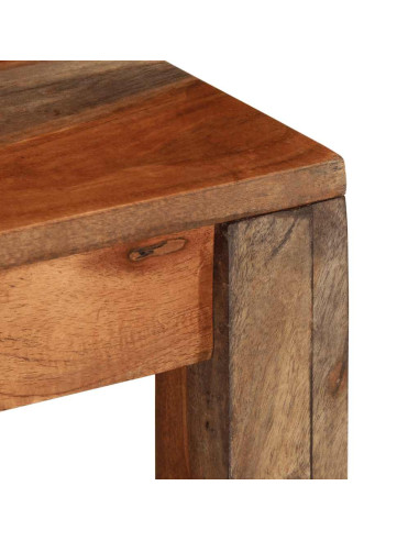 Tavolino da Caffè 60x60x35 cm in Legno Massello di Acacia
