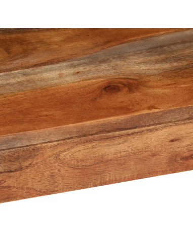 Tavolino da Caffè 60x60x35 cm in Legno Massello di Acacia