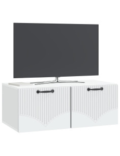 Mobile Porta TV da Muro Bianco 78,5 x 41 x 30 cm 2