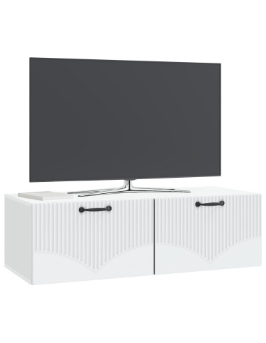 Mobile Porta TV da Muro Bianco 98 x 41 x 30 cm