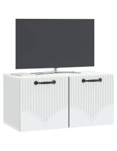 Mobile Porta TV da Muro Bianco 59,5 x 31 x 30 cm 2