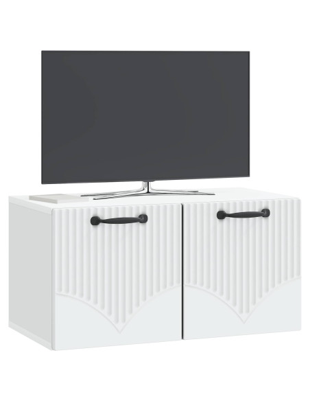 Mobile Porta TV da Muro Bianco 59,5 x 31 x 30 cm
