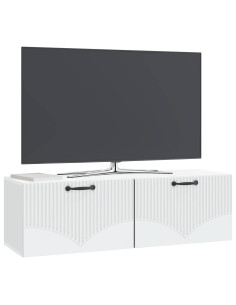 Mobile Porta TV da Muro Bianco 98 x 31 x 30 cm 2