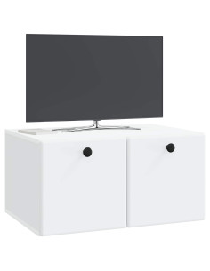 Mobile Porta TV da Muro 59,5 x 41 x 30 cm Bianco 2