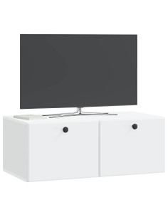 Mobile Porta TV da Muro 78,5 x 41 x 30 cm Bianco 2