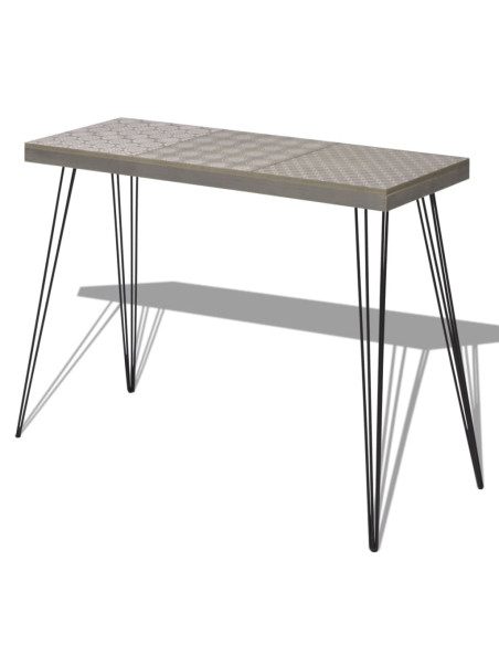 Tavolo Consolle 90x30x71,5 cm Grigio