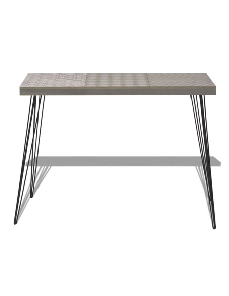 Tavolo Consolle 90x30x71,5 cm Grigio