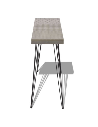 Tavolo Consolle 90x30x71,5 cm Grigio