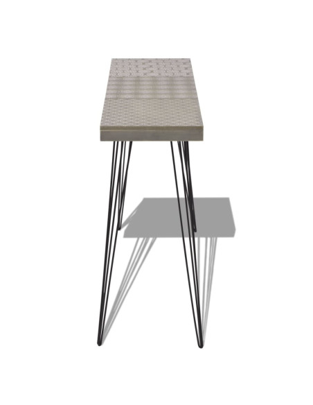 Tavolo Consolle 90x30x71,5 cm Grigio