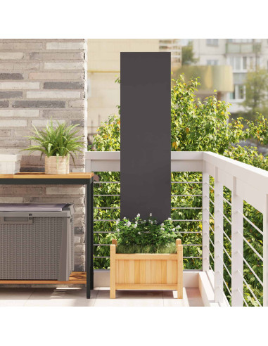 Schermo per privacy in giardino Traforo Nero 32 x 140 cm