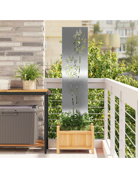 Schermo per privacy in giardino Traforo Argento 32 x 140 cm