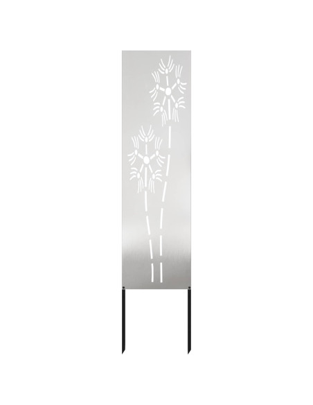 Schermo per privacy in giardino Traforo Argento 32 x 140 cm