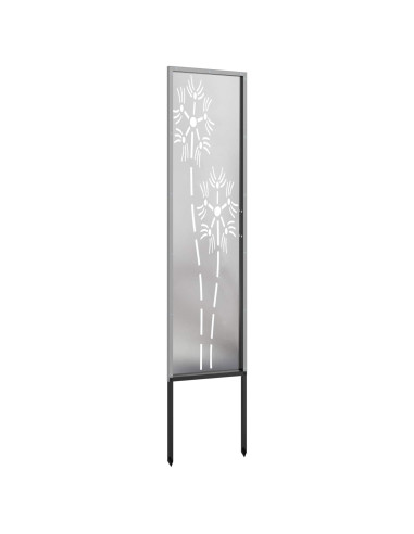 Schermo per privacy in giardino Traforo Argento 32 x 140 cm