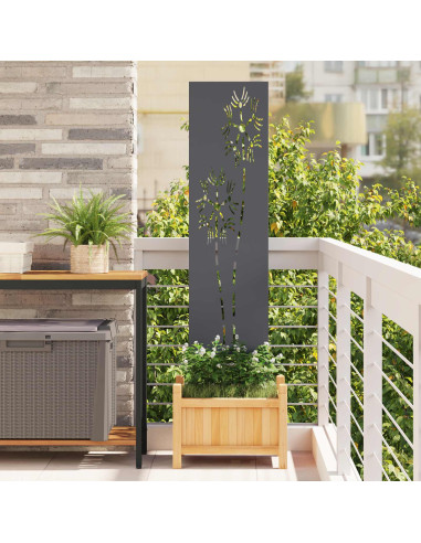 Schermo per privacy in giardino Traforo Antracite 32 x 140 cm