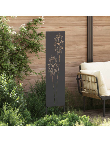 Schermo per privacy in giardino Traforo Nero 32 x 140 cm