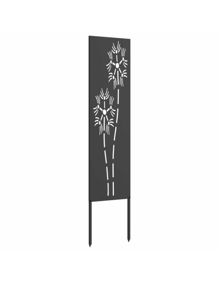 Schermo per privacy in giardino Traforo Nero 32 x 140 cm