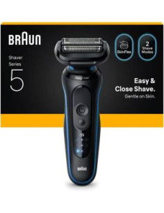 Braun Rasoio Elettrico Serie 5 Wet&Dry 3 Lame 52-B1000S Blu