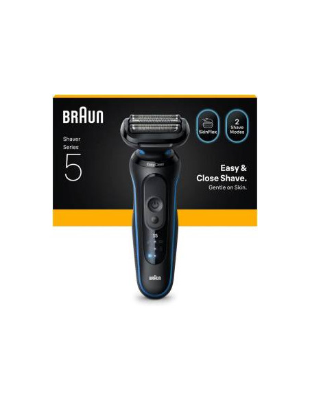 Braun Rasoio Elettrico Serie 5 Wet&Dry 3 Lame 52-B1000S Blu