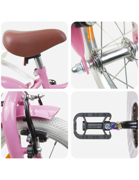 Bicicletta per Bambini 16 Pollici per bambini di 4-6 anni