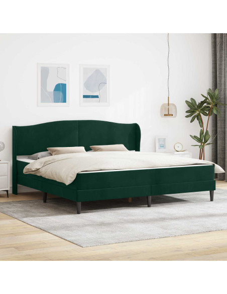 Struttura del letto Verde Scuro 200 x 200 cm Velluto